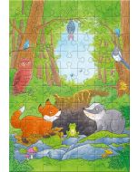 Puzzle 'Fuchs und Dachs'