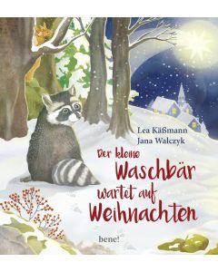 Der kleine Waschbär wartet auf Weihnachten