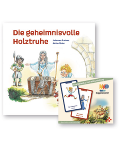 Buch 'Die geheimnisvolle Holztruhe'+ Charakterkarten