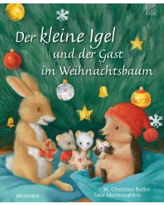 Der kleine Igel und der Gast im Weihnachtsbaum