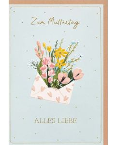 Faltkarte "Zum Muttertag alles Liebe"