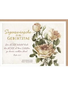 Faltkarte "Segenswünsche zum Geburtstag"