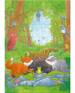 Puzzle 'Fuchs und Dachs'