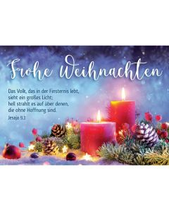 Postkarten: Frohe Weihnachten, 4 Stück