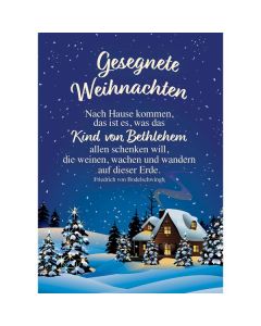 Postkarten: Gesegnete Weihnachten, 4 Stück