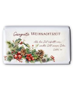 Schokoladengrüße "Gesegnete Weihnachtszeit" (40g)