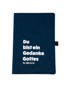 Nachhaltiges A5-Notizbuch - blau