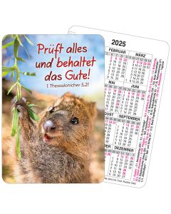 Spielkartenkalender 'Prüft alles und behaltet das Gute!     1. Thessalonicher 5,21'