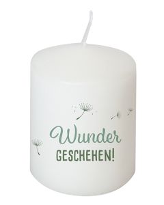 Kerze 'Wunder geschehen' 8 cm