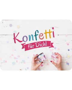 Postkarte 'Konfetti für Dich!