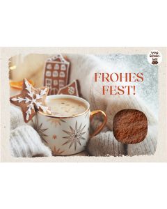 Schokokarte 'Frohes Fest'