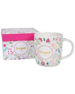 Tasse in Geschenkbox 'Gesegnet'