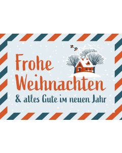 Minikarte 'Frohe Weihnachten und alles Gute im neuen Jahr'