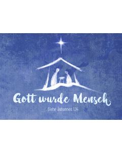 Postkarte 'Gott wurde Mensch'