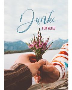 Postkarte 'Danke für alles'