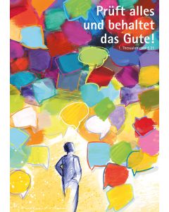 Kunstblatt A4 'Prüft alles und behaltet das Gute!'