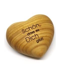 Holzherz 'Schön, dass es Dich gibt!'