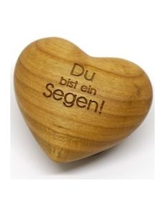 Holzherz 'Du bist ein Segen!'