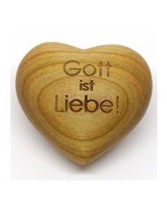 Holzherz 'Gott ist Liebe!'