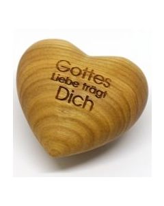 Holzherz 'Gottes Liebe trägt Dich'