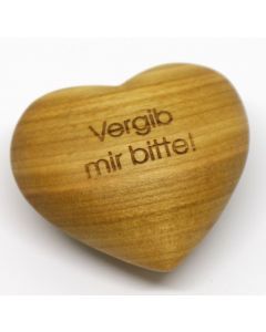 Holzherz 'Vergib mir bitte'