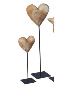 Holzherz (20 cm) mit Fuss