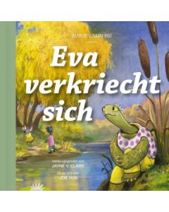 Eva verkriecht sich