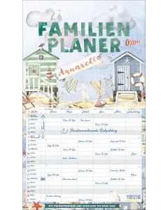 Familienplaner Aquarell 2025