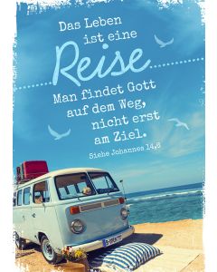 Postkarte 'Das Leben ist eine Reise' 1EX