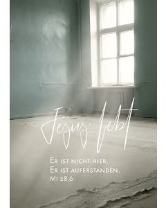 Postkarte 'Jesus lebt'  1EX