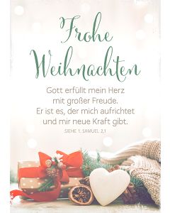 Postkarte 'Frohe Weihnachten'