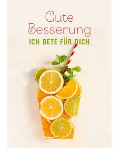 Postkarte 'Gute Besserung - Ich bete für dich'  1EX