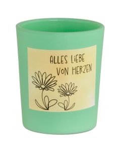 Duftkerze 'Alles Liebe von Herzen'