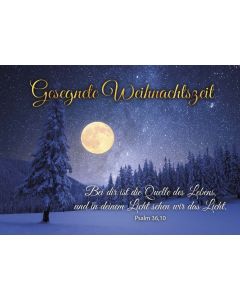 Faltkarte 'Gesegnete Weihnachtszeit'