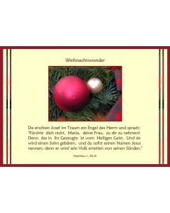 Faltkarte 6 Stück 'Weihnachtswunder'