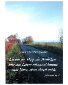 Postkarte 10 Stück 'Weg'