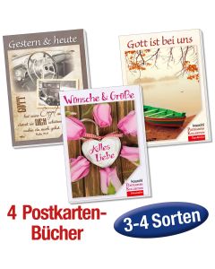 Paket 'Postkartenbücher' 4 Ex.