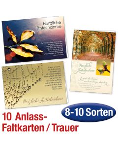 Paket 'Faltkarten Trauer' 10 Ex.