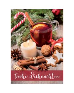 Postkarte 'Frohe Weihnachten' 4er