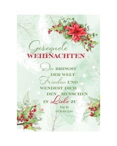 Postkarte Weihnachten 4er