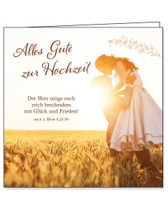 Faltkarte Hochzeit 'Alles Gute zur Hochzeit'