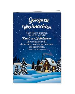 Faltkarte 'Gesegnete Weihnachten' 1x