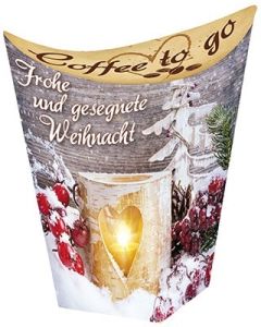 Coffee to go 'Frohe und gesegnete Weihnacht'