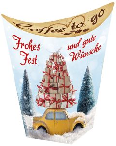 Coffee to go 'Frohes Fest und gute Wünsche'