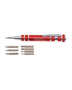 Stift-Bit-Set 8-teilig, rot