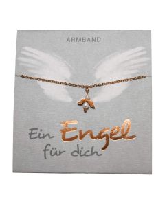 Armband 'Ein Engel für dich'  rosevergoldet