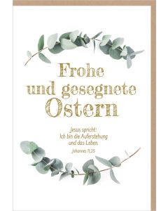 Faltkarte 'Frohe und gesegnete Ostern'