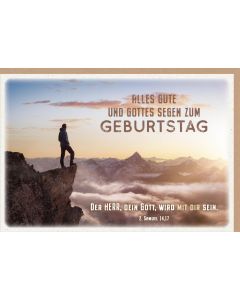 Faltkarte 'Alles Gute und Gottes Segen zum Geburtstag'