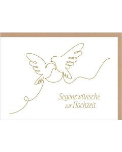 Faltkarte 'Segenswünsche zur Hochzeit'