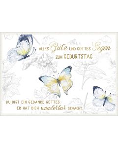 Postkarte 'Alles Gute und Gottes Segen zum Geburtstag'      12 Ex.